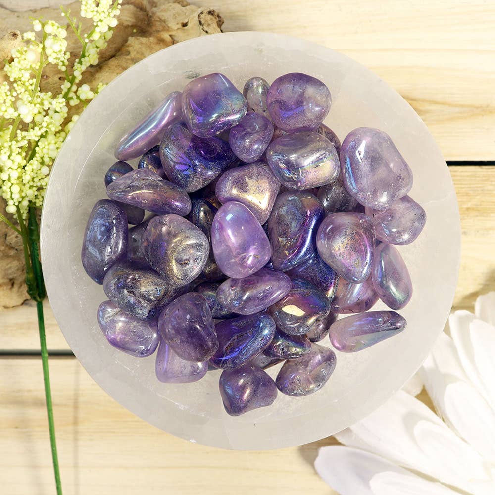 Tumbled Stones Angel Aura Amethyst