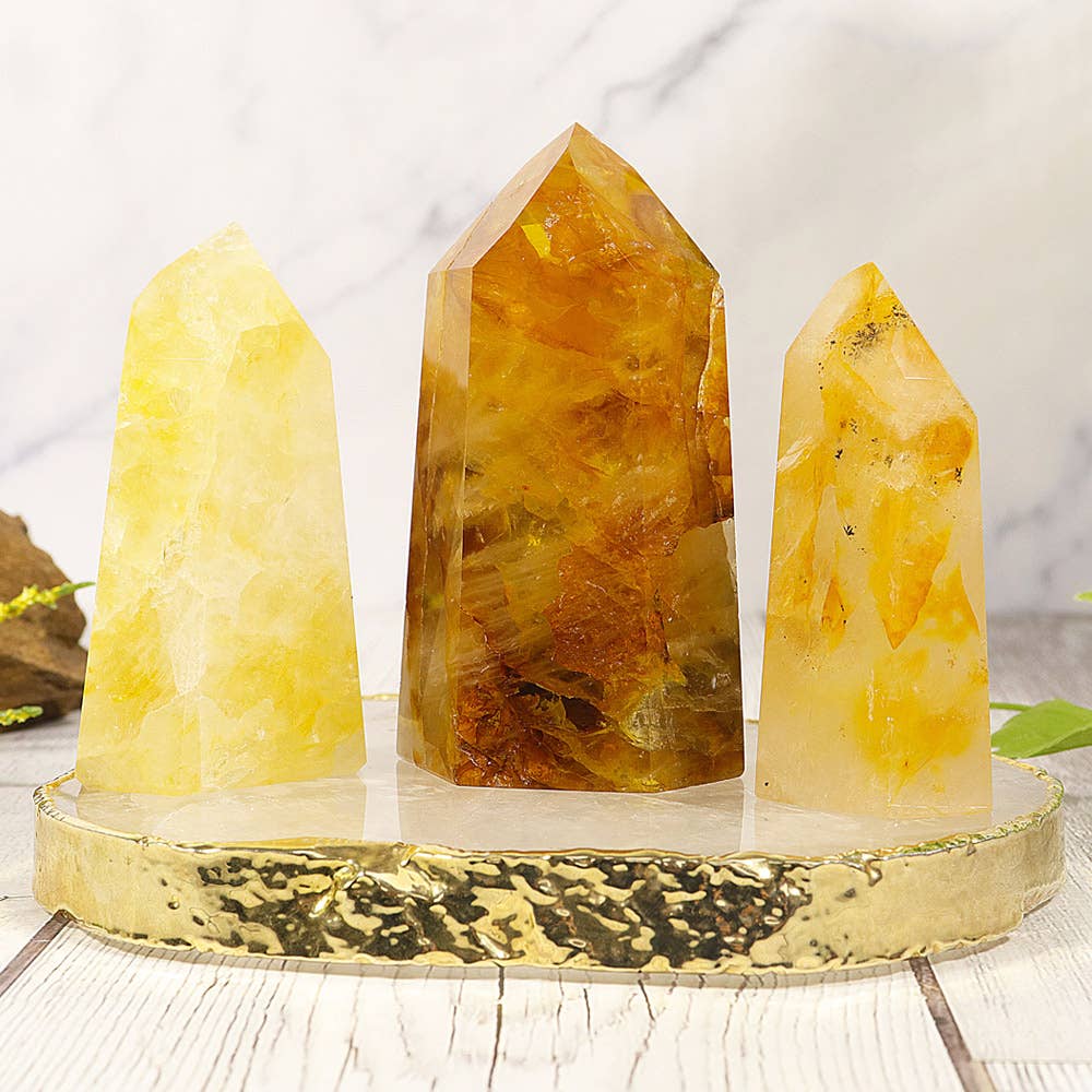 1 lb. Golden Healer Polished Points