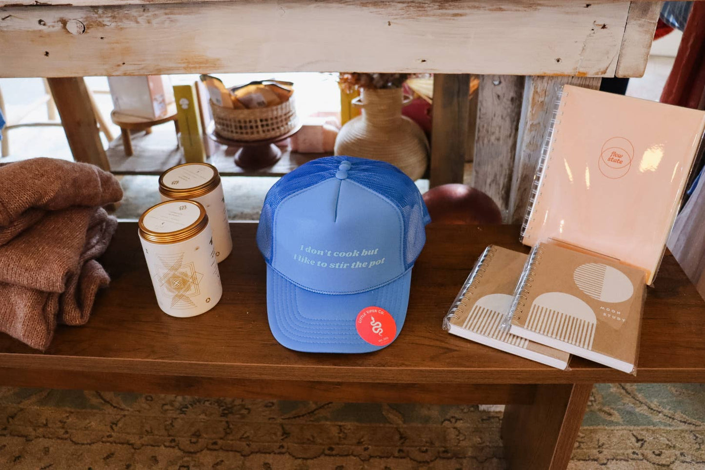 Little Viper Co - I Don’t Cook But I Like To Stir The Pot Trucker Hat