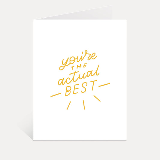 Just Follow Your Art - Actual Best Card | Appreciation Cards, Thank You Cards