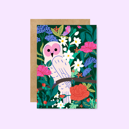 Little Viper Co - Jungle Owl Greeting Card