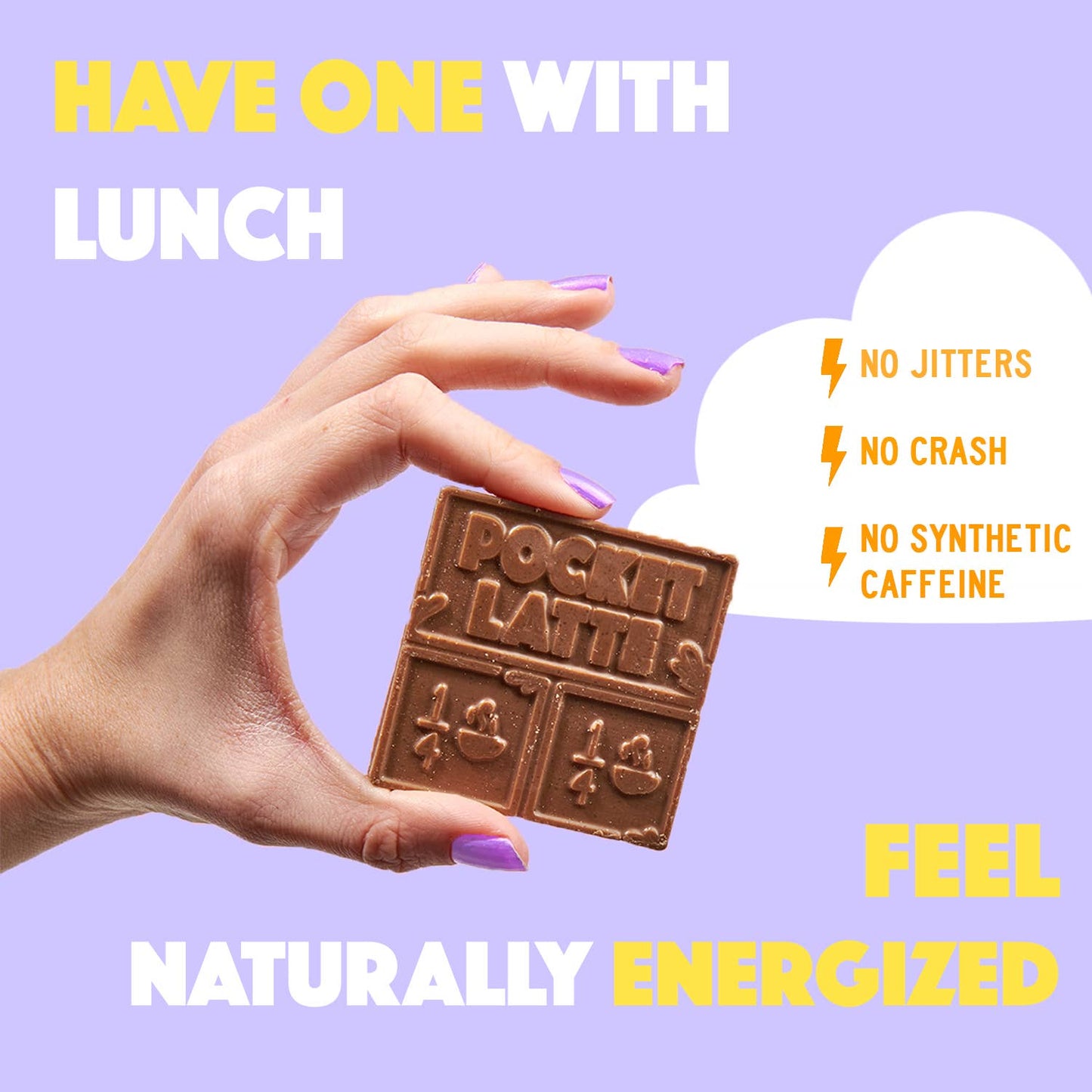 Pocket's Chocolates (Formerly Pocket Latte) - Lavender Vanilla - Coffee Chocolate Bar