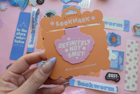 Jollie Ollie Designs - Pink Definitely Not Smut Magnetic Bookmark