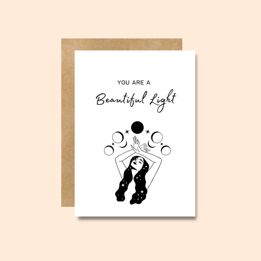 Little Viper Co - You are a Beautiful Light - Blank Greeting Card