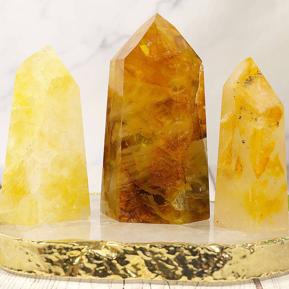 1 lb. Golden Healer Polished Points