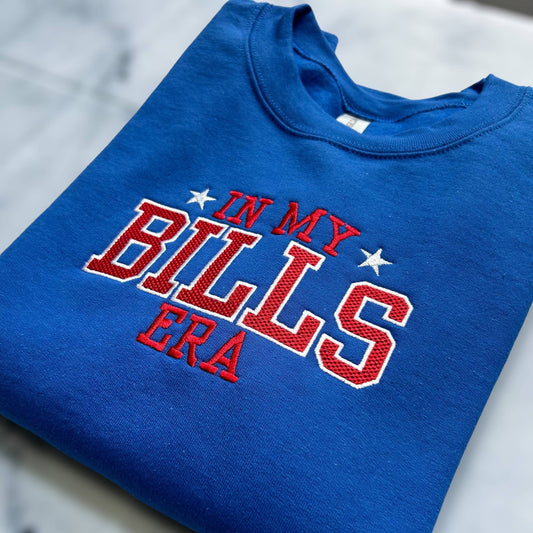 Embroidered In My Bills Era Crewneck | Buffalo