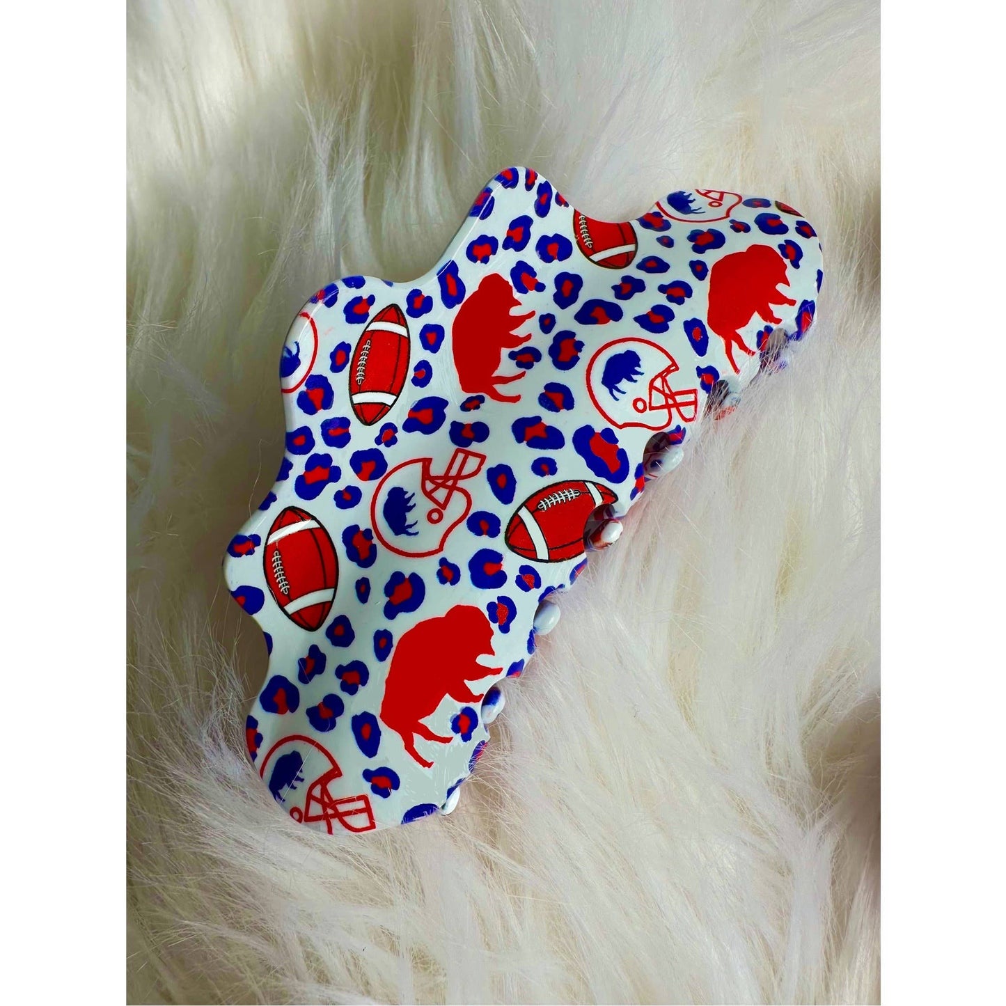Buffalo Bills Cheetah Hair Clip