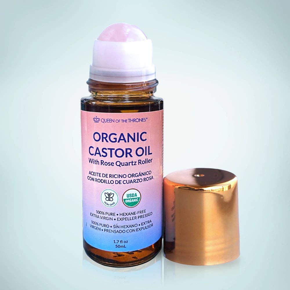 Organic Castor Oil Roll-On 1.7oz Case (6 units)