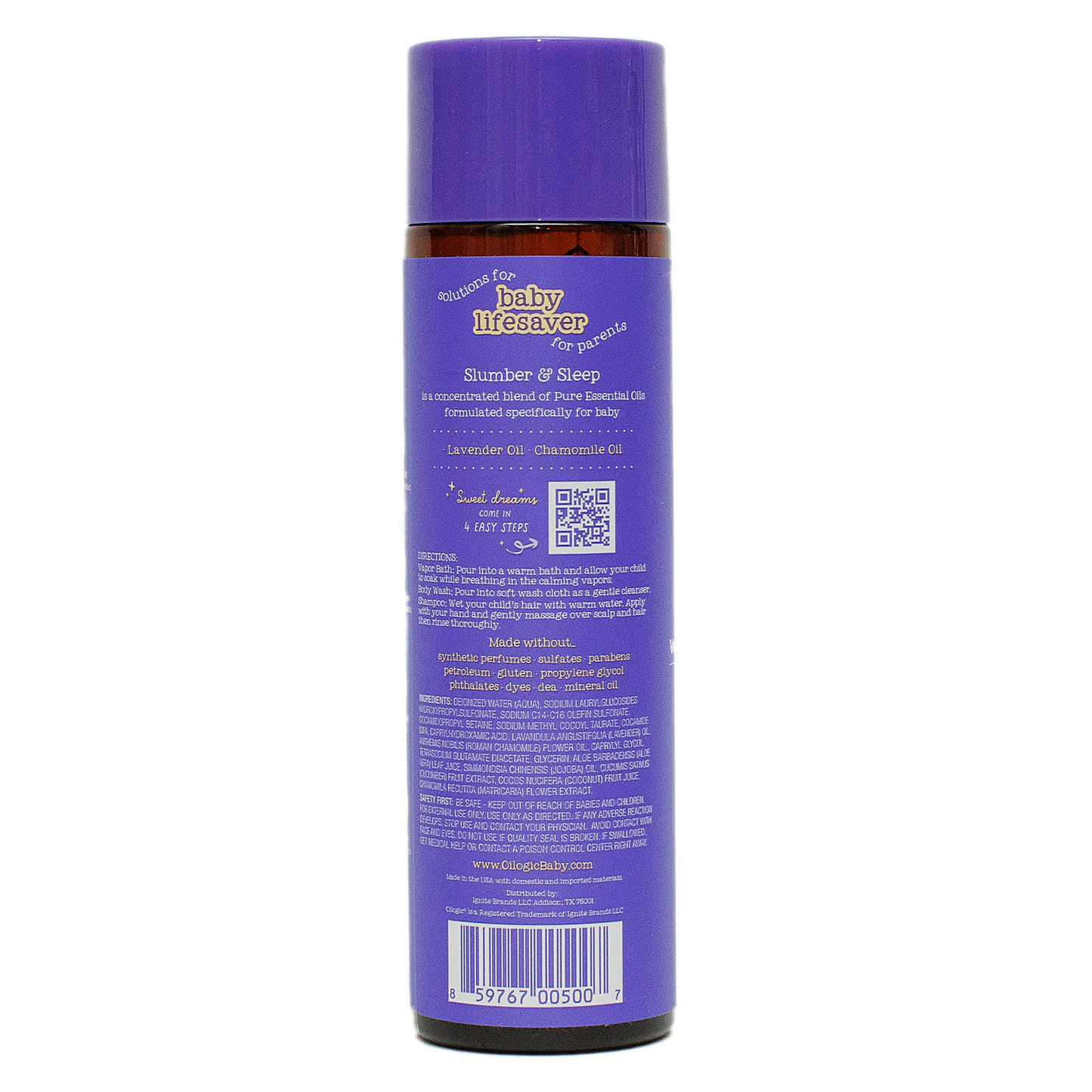 Slumber & Sleep 3-in-1 Vapor Bath, Shampoo & Body Wash