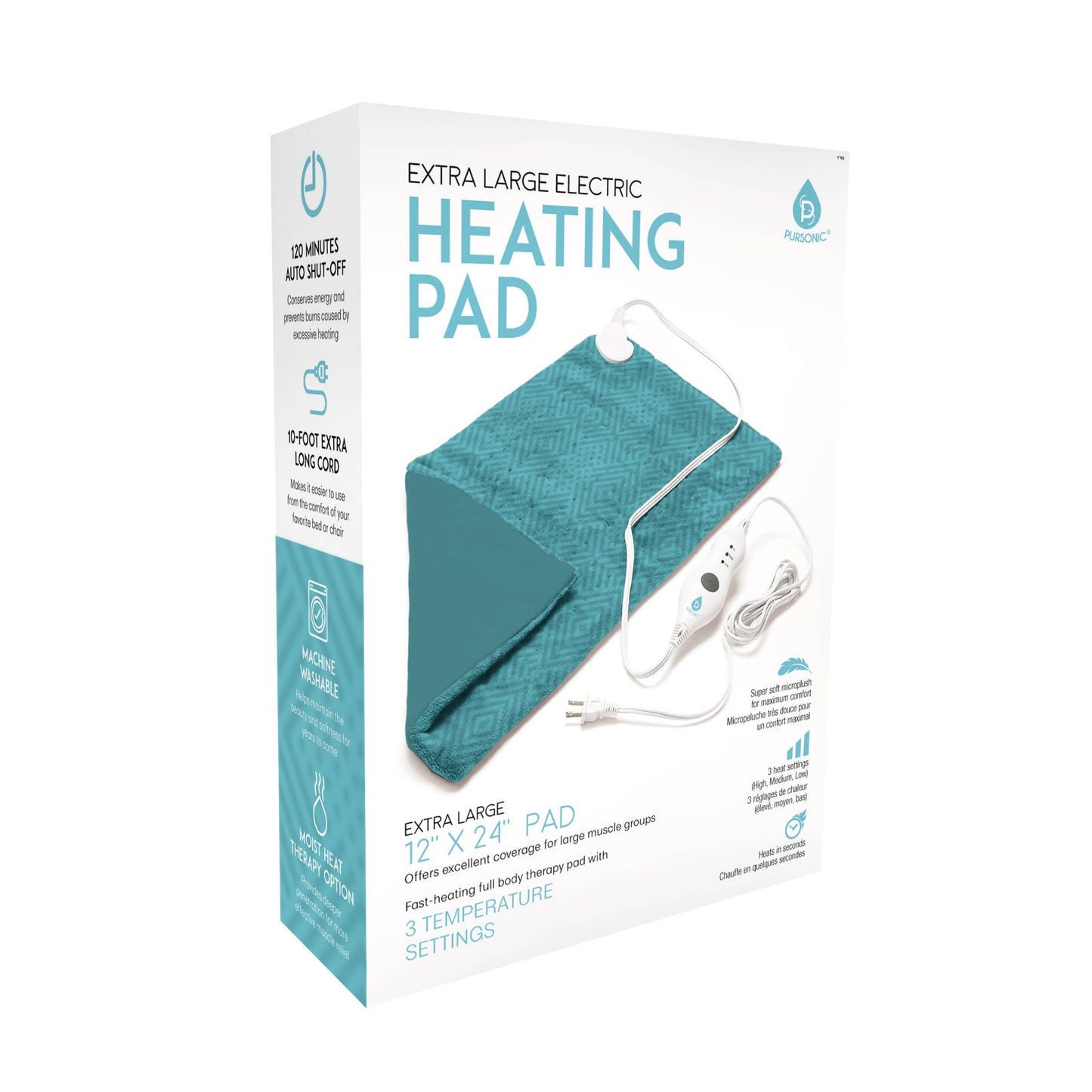 Extra Large Electric Heating Pad 12 X24 Inch Pad