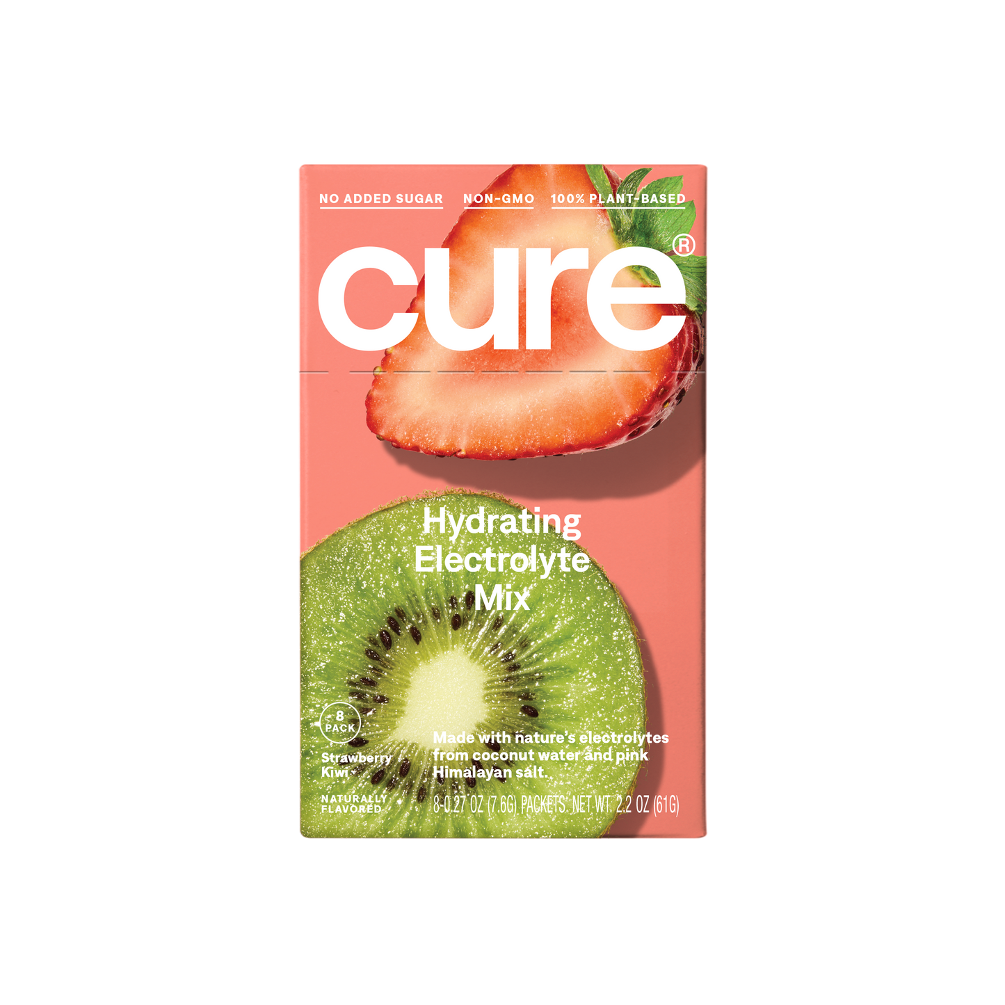 Cure Hydration - Hydrating Electrolyte Drink Mix Strawberry Kiwi 8ct