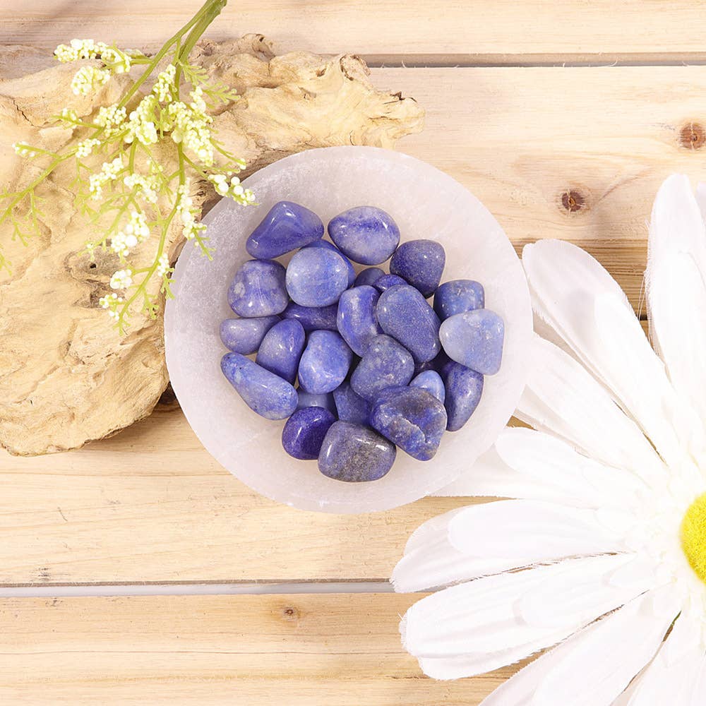 Blue Quartz Tumbled Stones