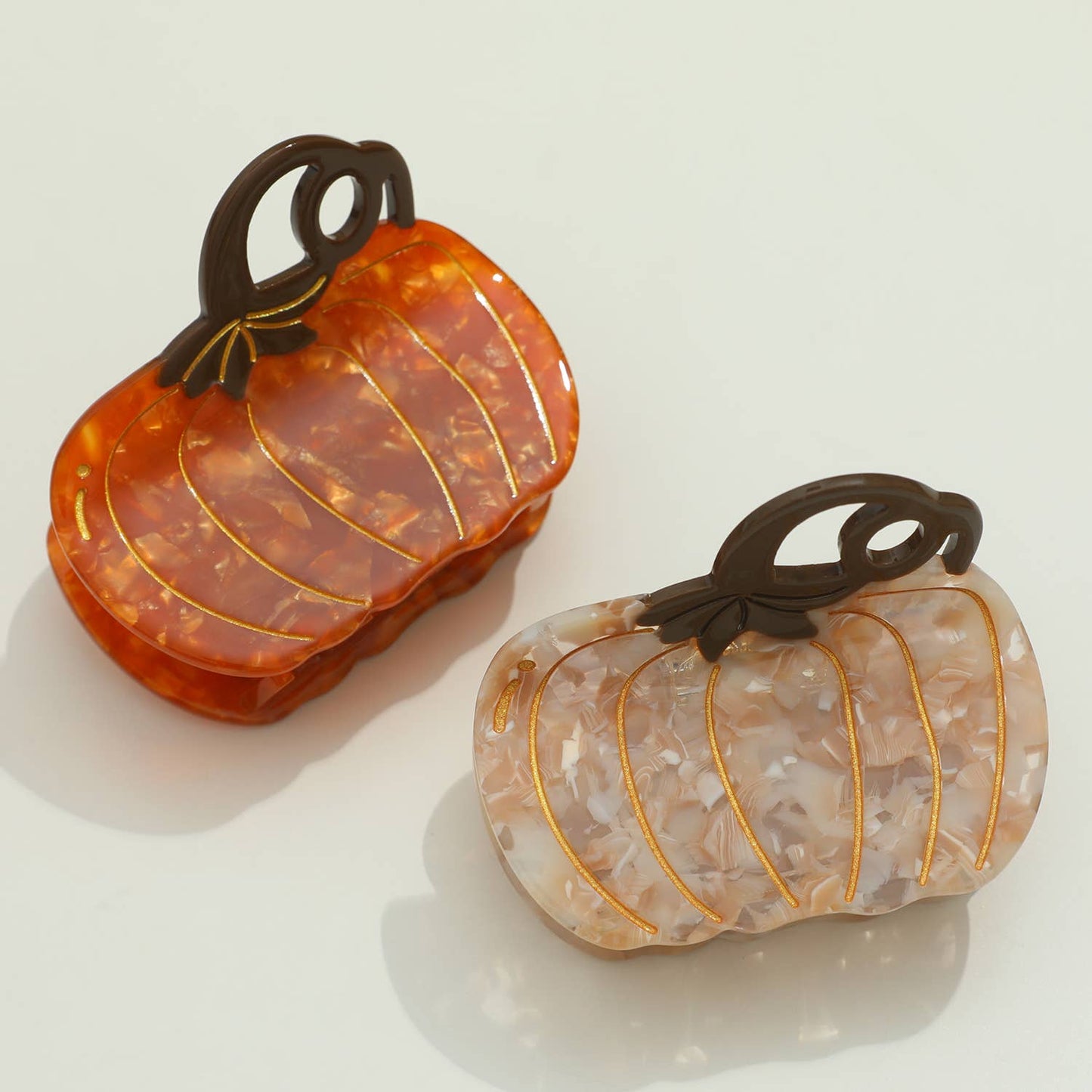 Harvest Pumpkin | Hand-Painted Eco-Friendly Claw Clip