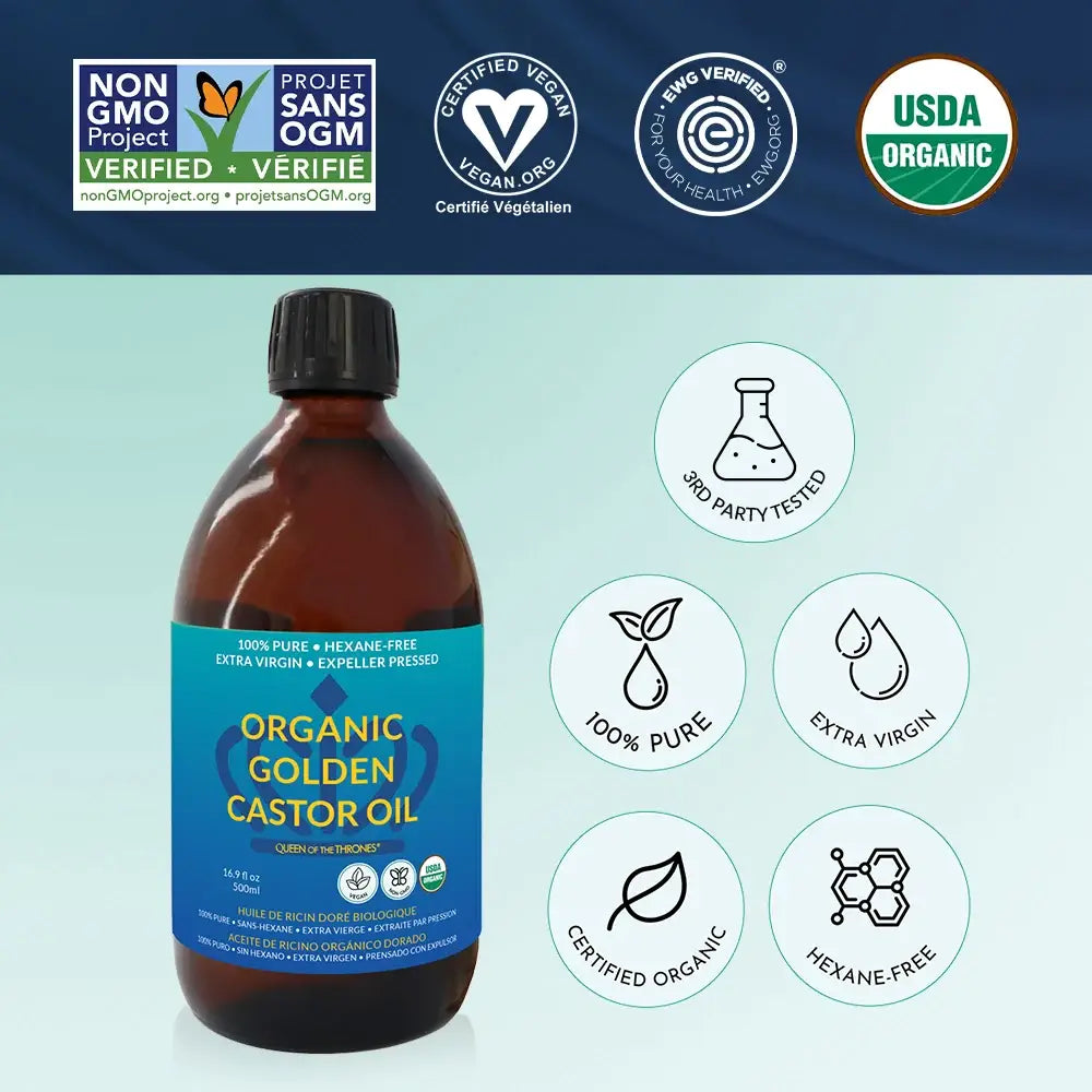 Queen of the Thrones - Organic Castor Oil 16.9oz (500m)