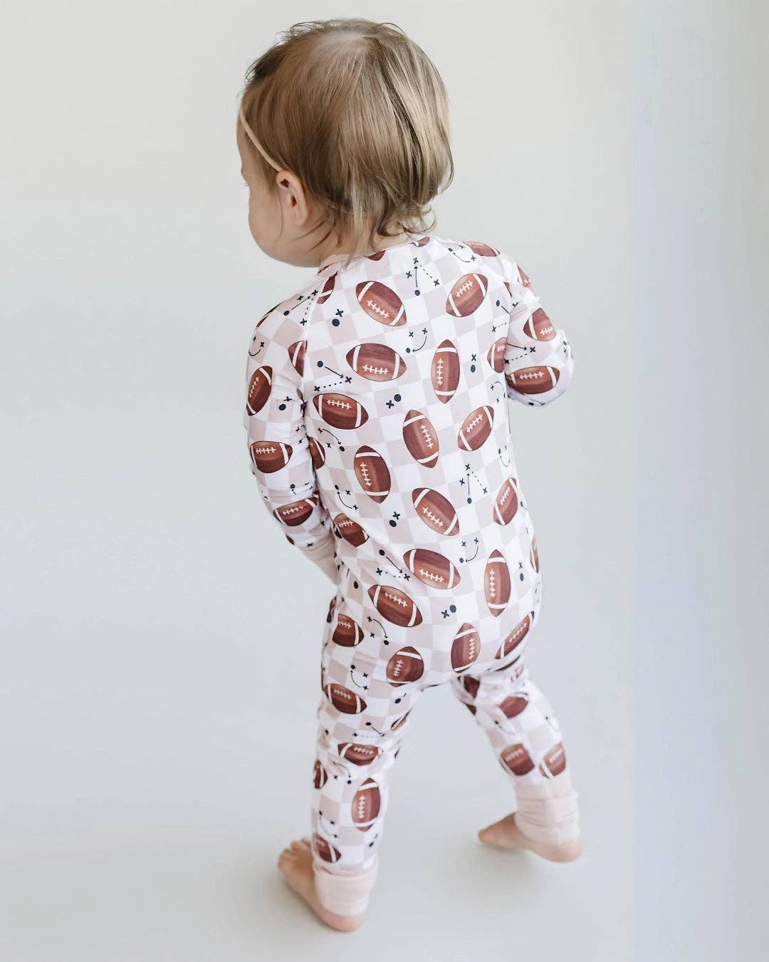 Bamboo Baby Clothing Unisex Zip Romper | Game Day