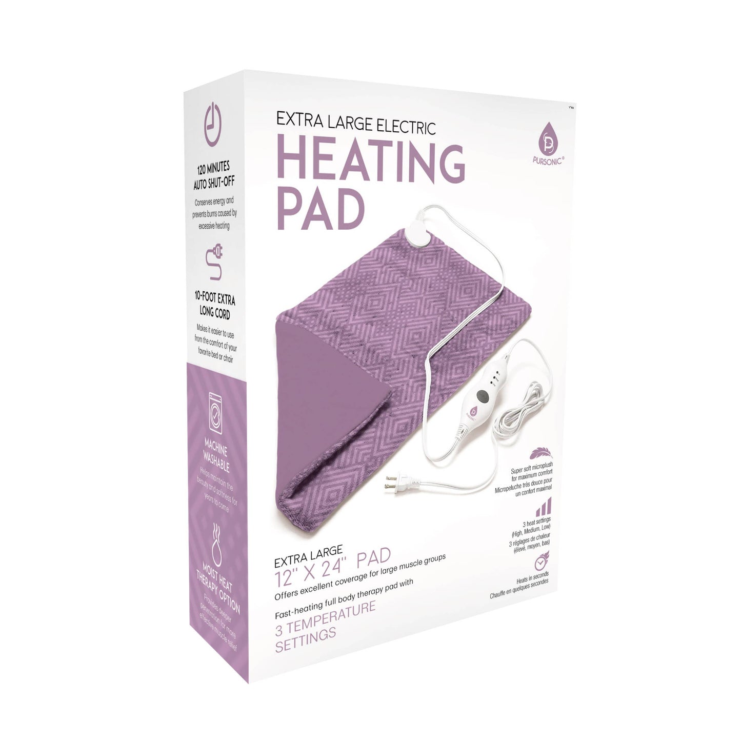 Extra Large Electric Heating Pad 12 X24 Inch Pad