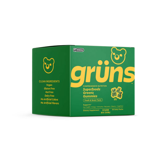 Grüns Adult Superfood Greens Gummies, 30 Servings