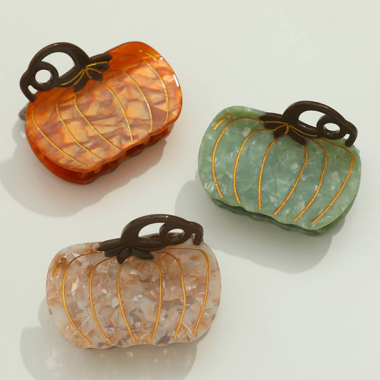 Harvest Pumpkin | Hand-Painted Eco-Friendly Claw Clip