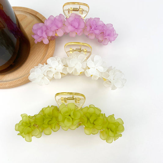 Camellia Claw Clip Flower Hair Clips
