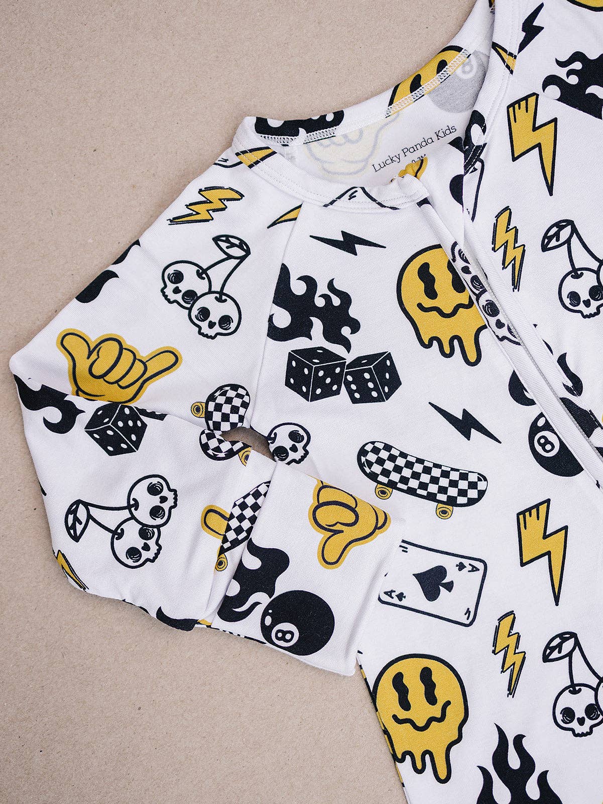 Bamboo Zip Romper | Lucky Vibes