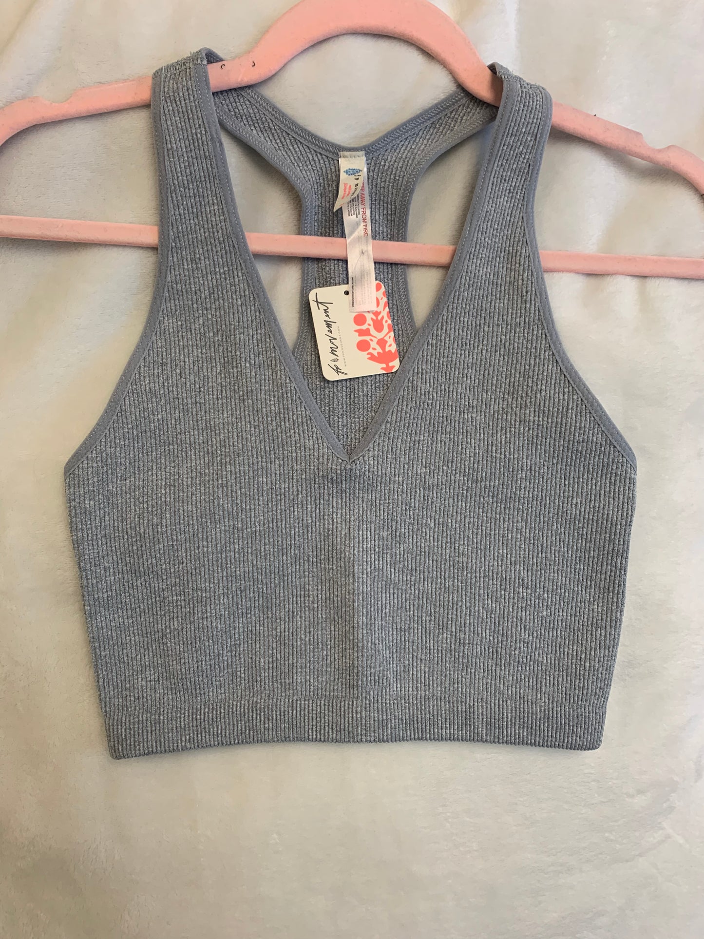 Ribbed Sports Bra Size Medium