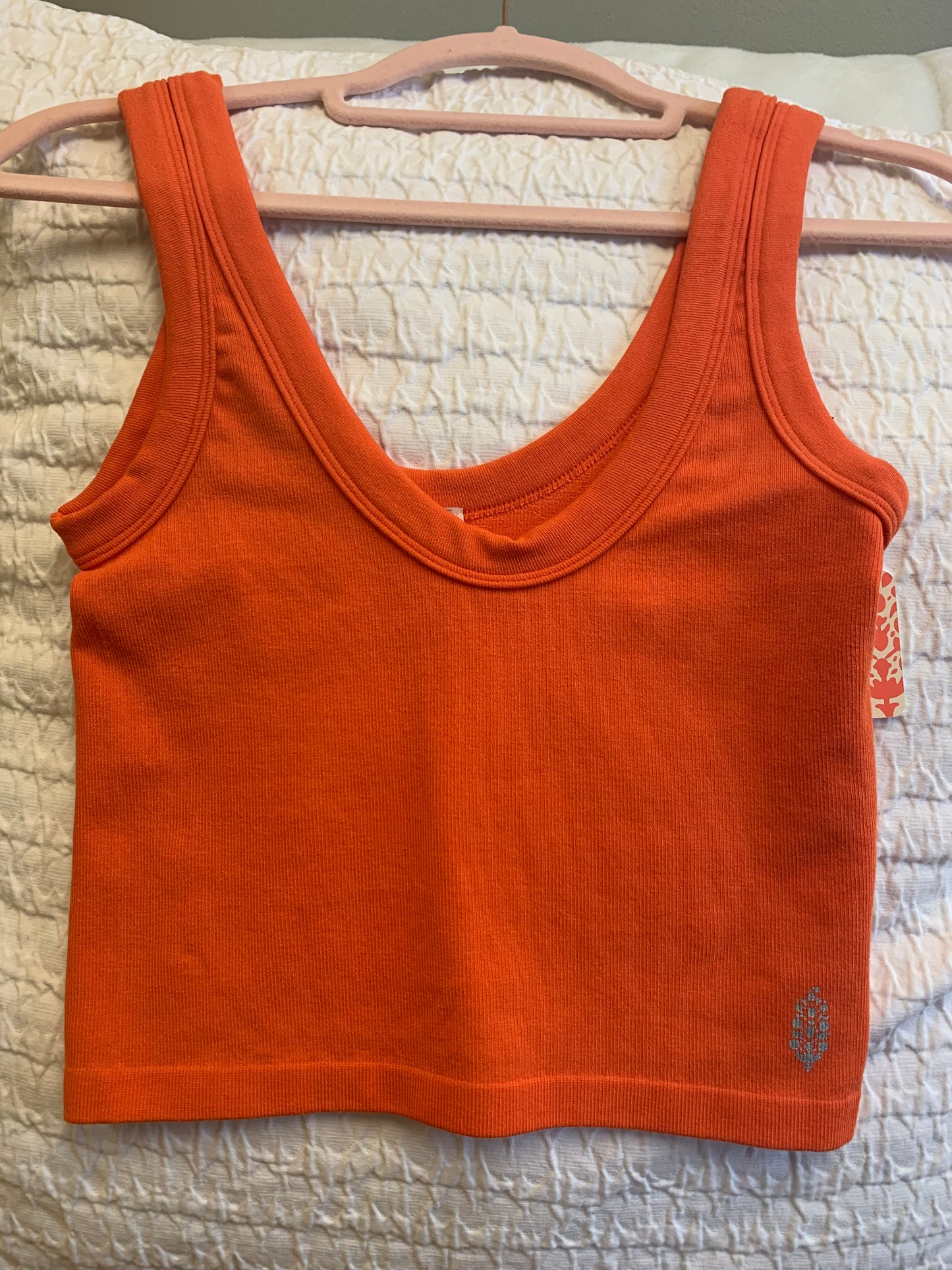Ribbed Texture Crop Top Small/Extra Small