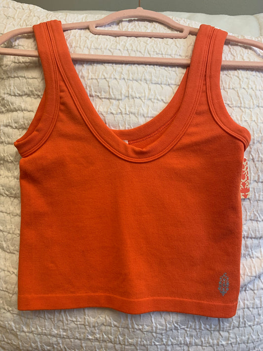 Ribbed Texture Crop Top Small/Extra Small