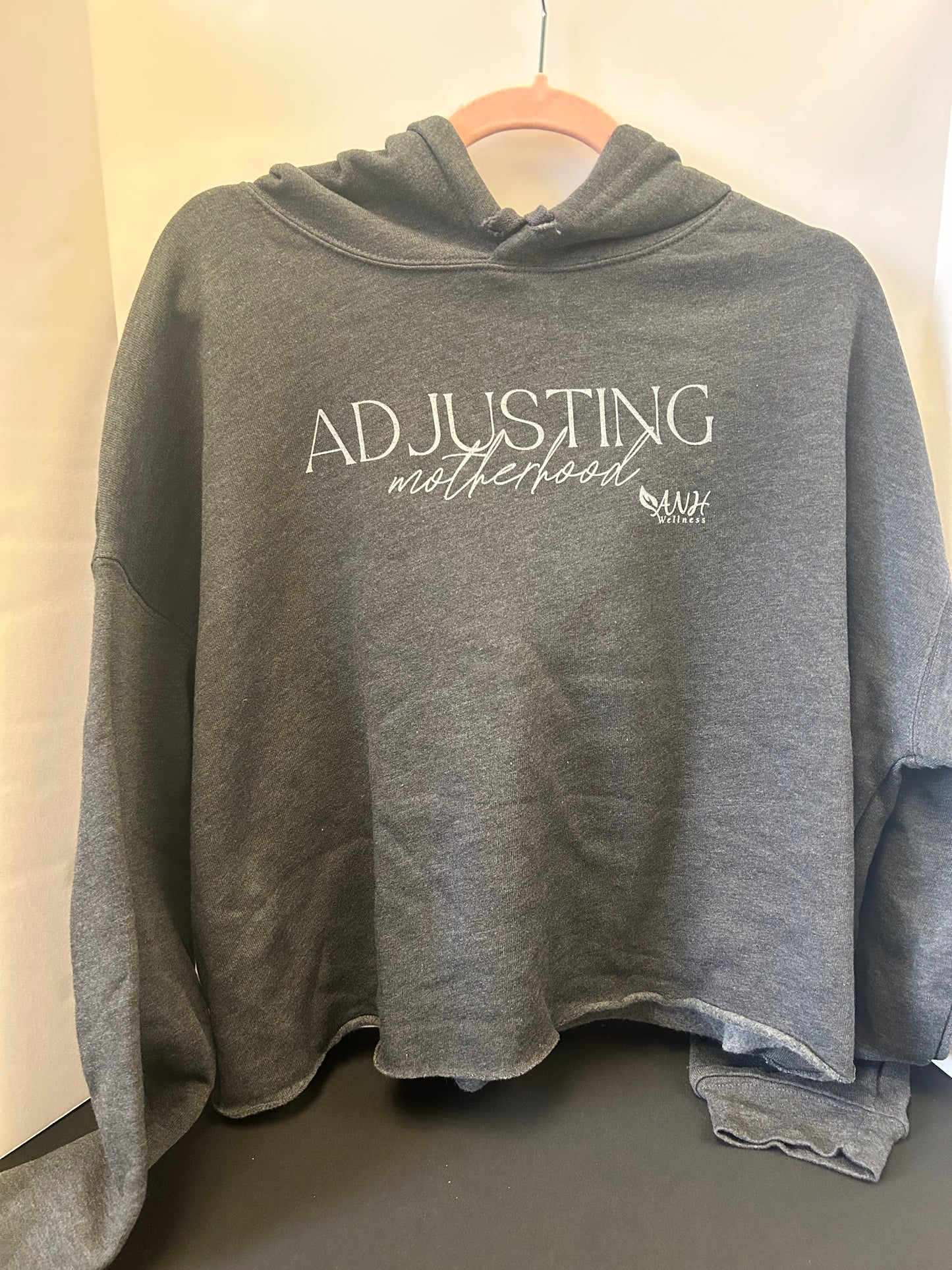 Adjusting Motherhood Cropped Hoodie
