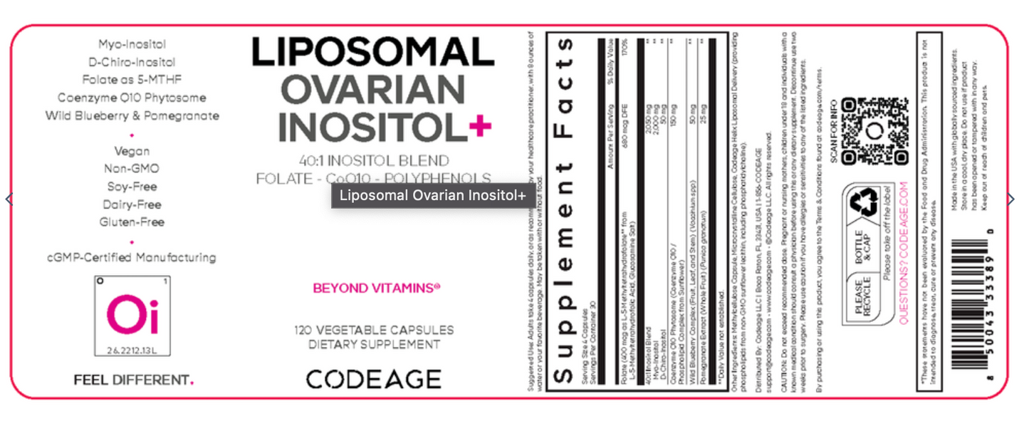Liposomal Ovarian Inositol+