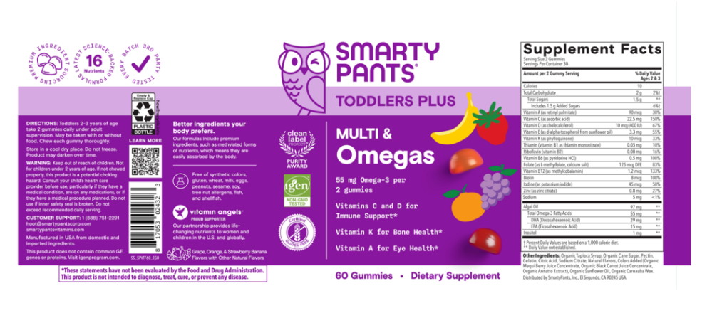 Toddler Plus Multi & Omega