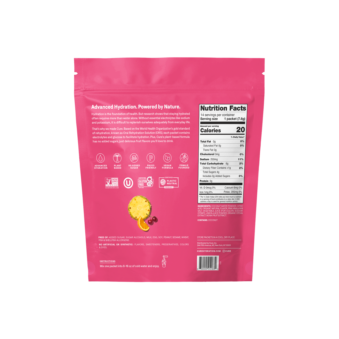 Hydrating Electrolyte Drink Mix - Tropical Punch