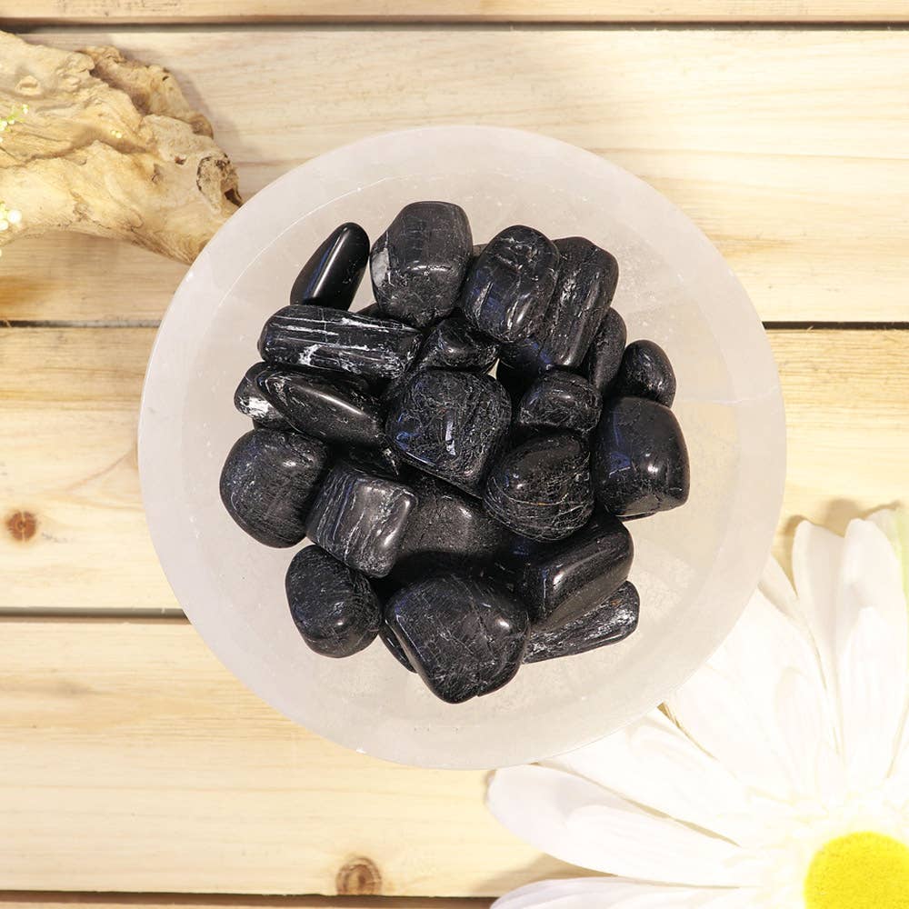 Black Tourmaline Tumbled Stones