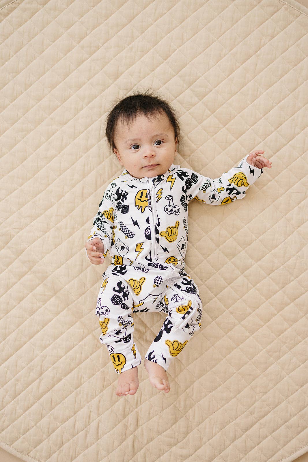 Bamboo Zip Romper | Lucky Vibes