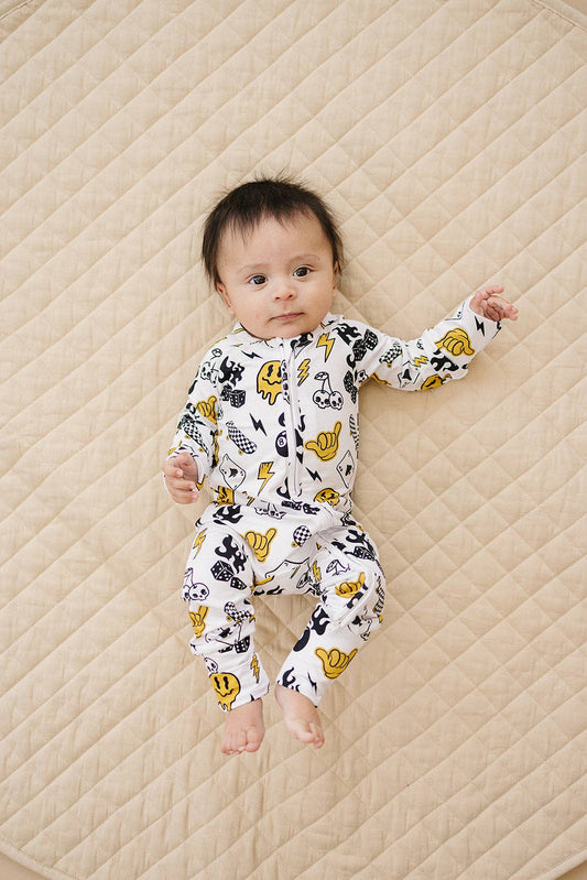 Bamboo Zip Romper | Lucky Vibes