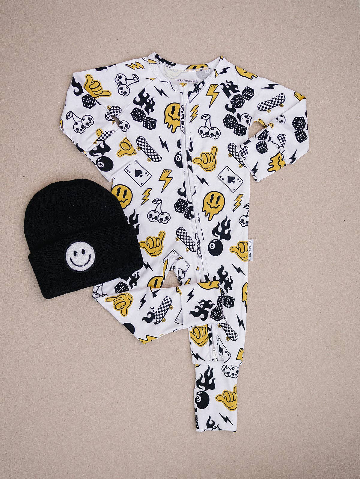 Bamboo Zip Romper | Lucky Vibes