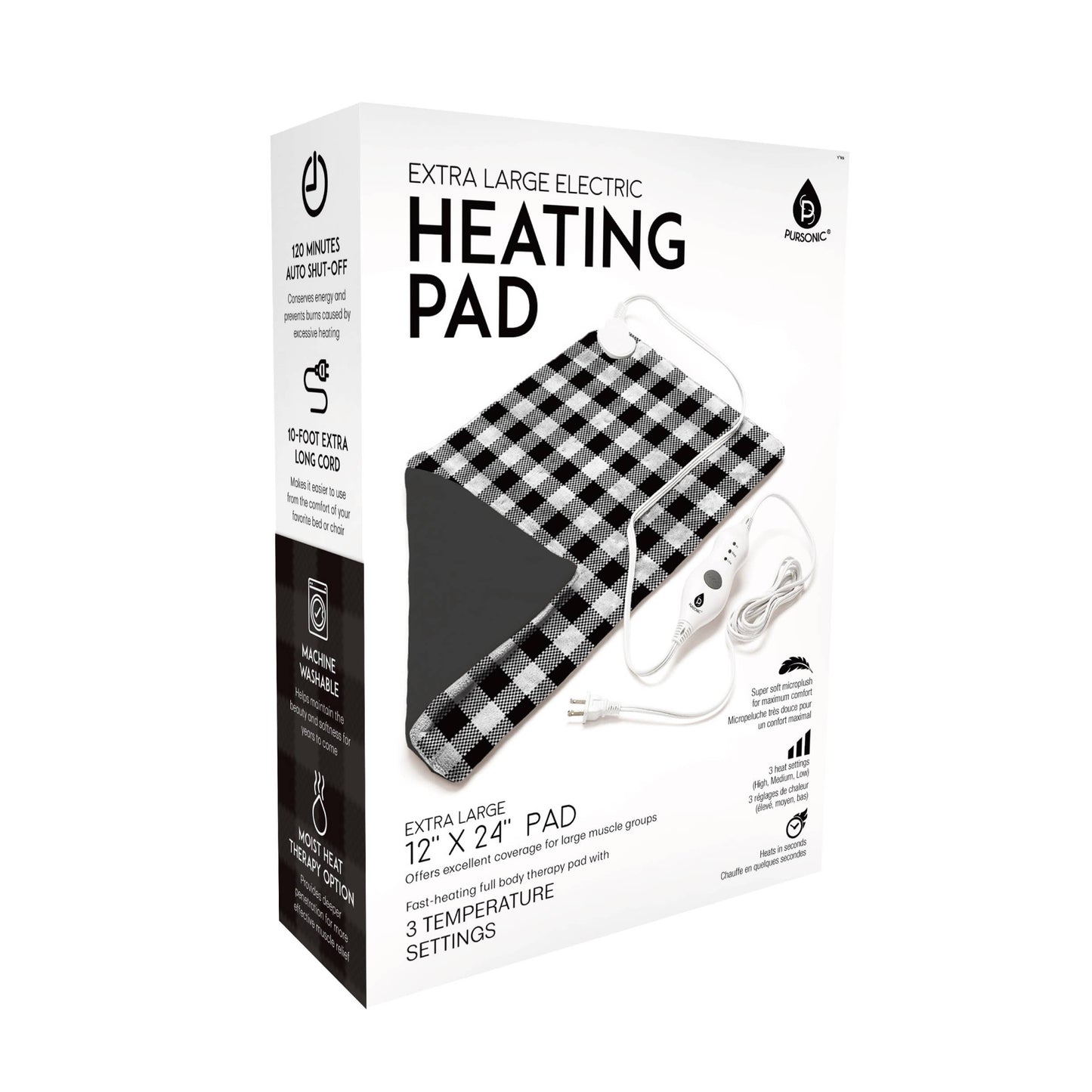 Extra Large Electric Heating Pad 12 X24 Inch Pad