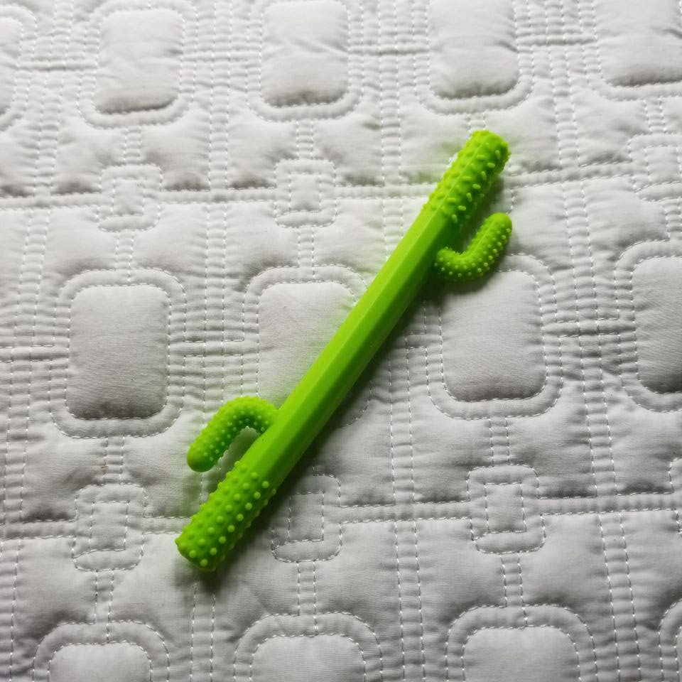 Cactus Silicone Teething Tube Teether Toy