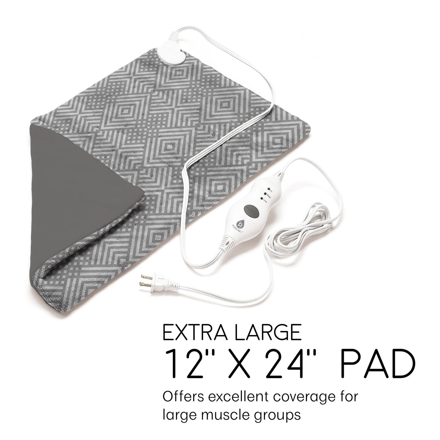 Extra Large Electric Heating Pad 12 X24 Inch Pad