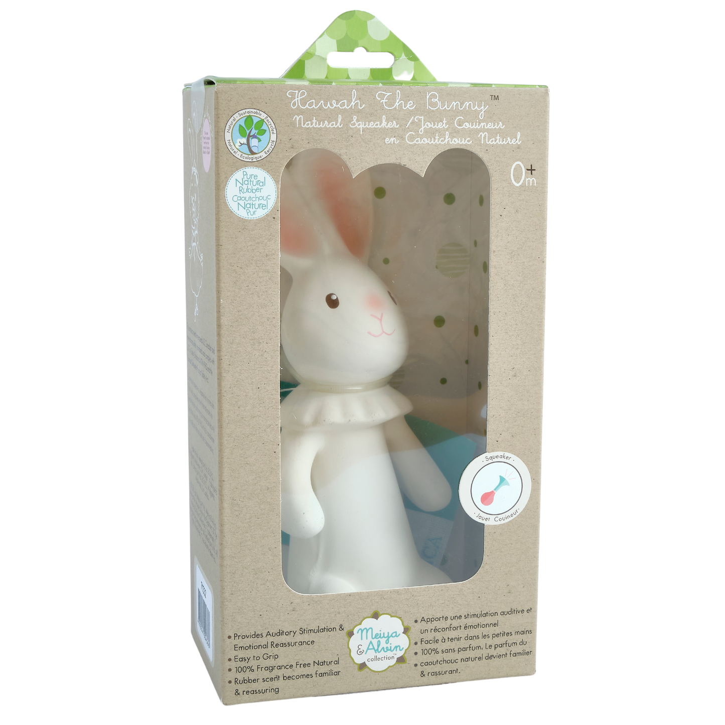 Tikiri Toys LLC - Havah the Bunny all Rubber Squeaker Toy