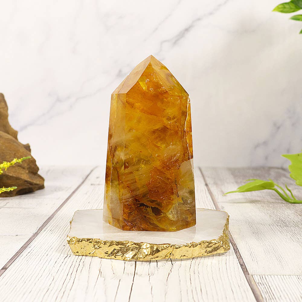 1 lb. Golden Healer Polished Points