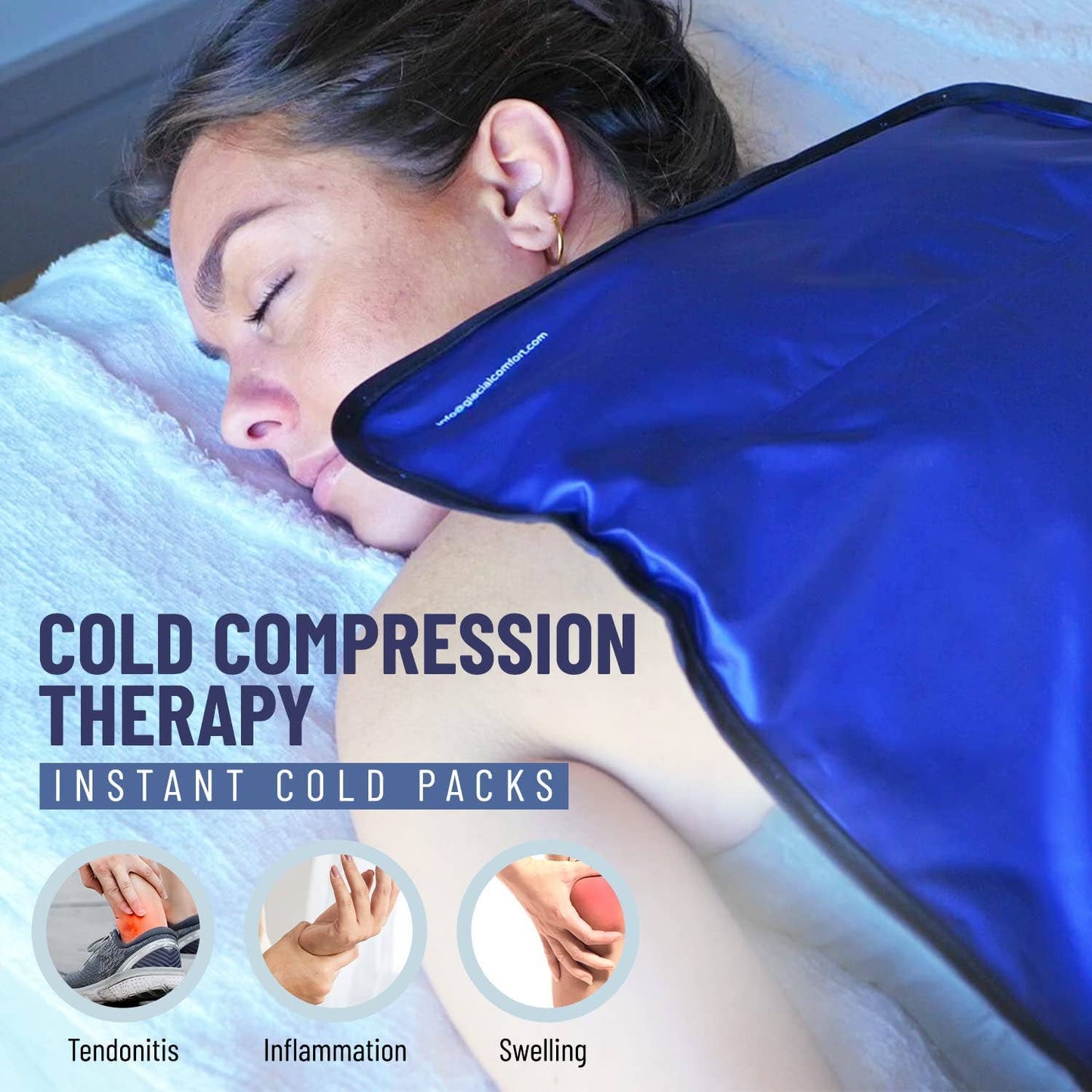 Glacial Comfort Gel Ice Pack Reusable Flex Technology