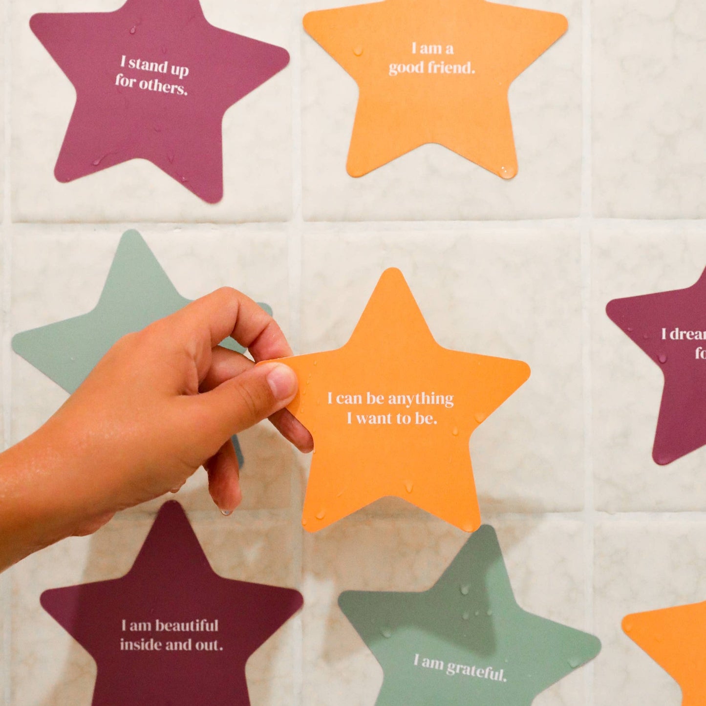 Shower Affirmation Cards - Kids