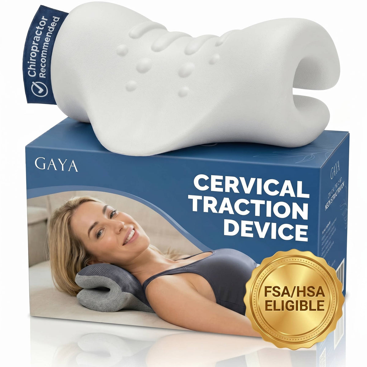 Neck Stretcher for TMJ - Cervical Traction Pillow