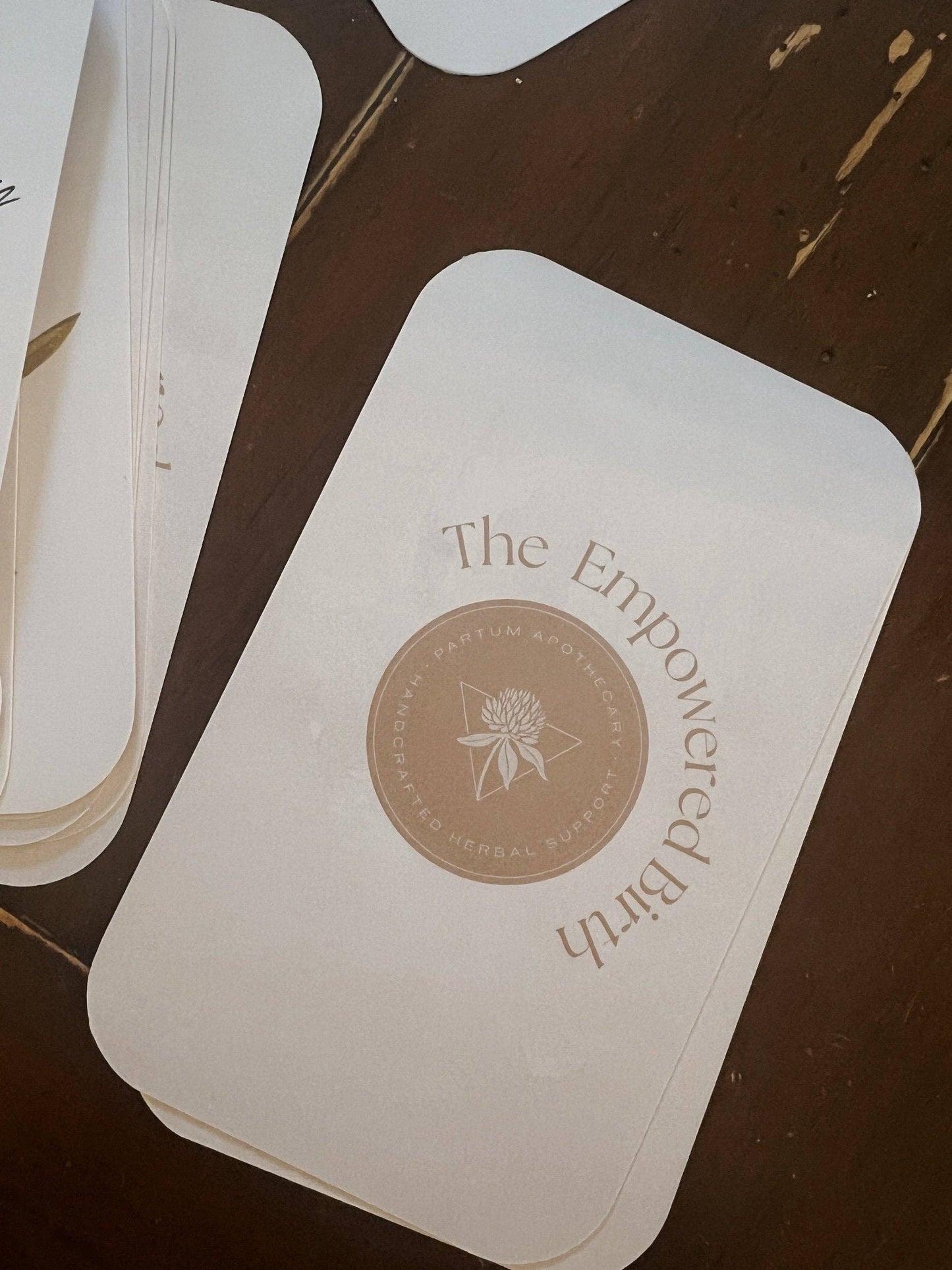 Botanical Affirmation Cards for Labor | 25 Cards