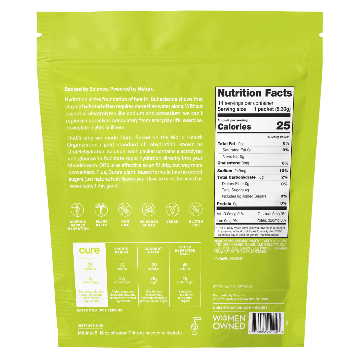 Hydrating Electrolyte Mix - Lime