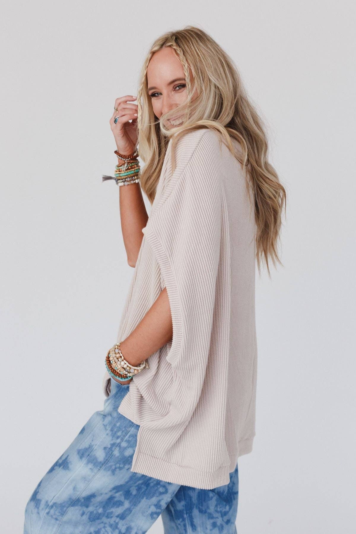 Moon Glow Texture Knit Top