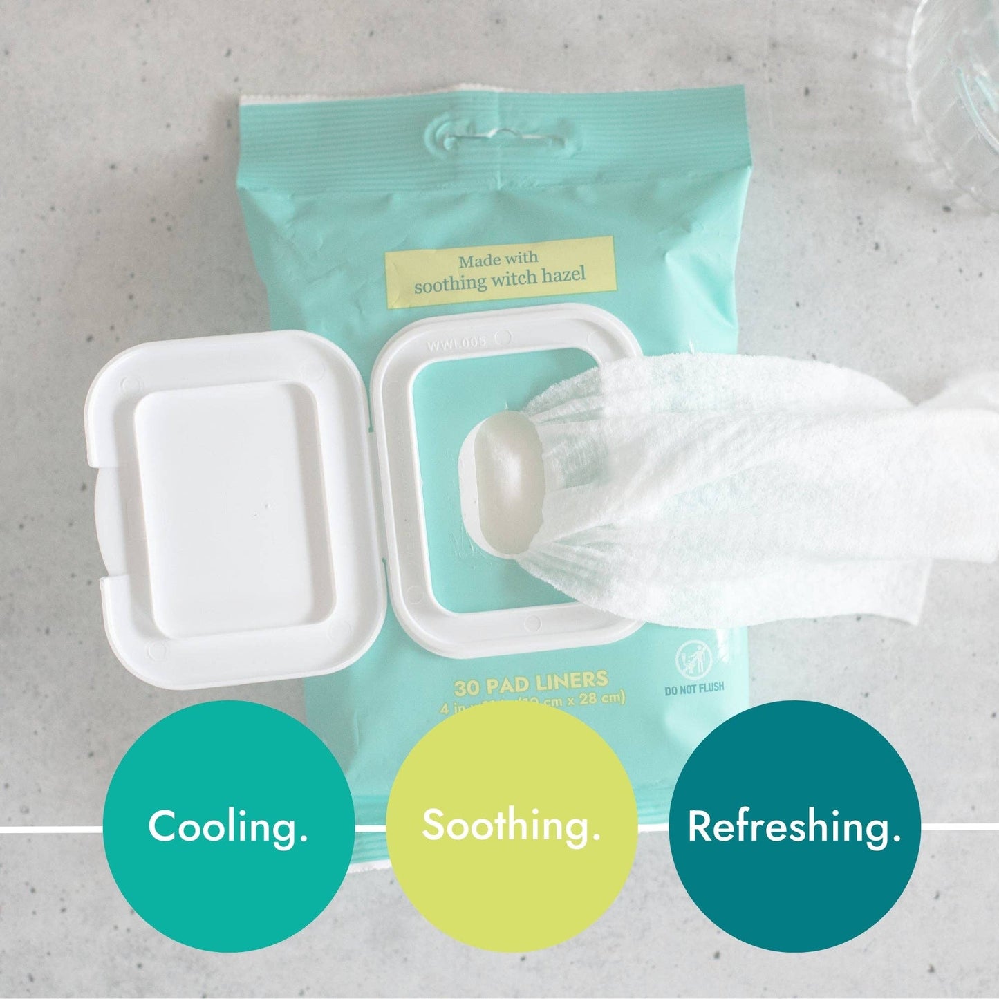 Ona Postpartum Recovery Liners, Made with Witch Hazel, 30ct
