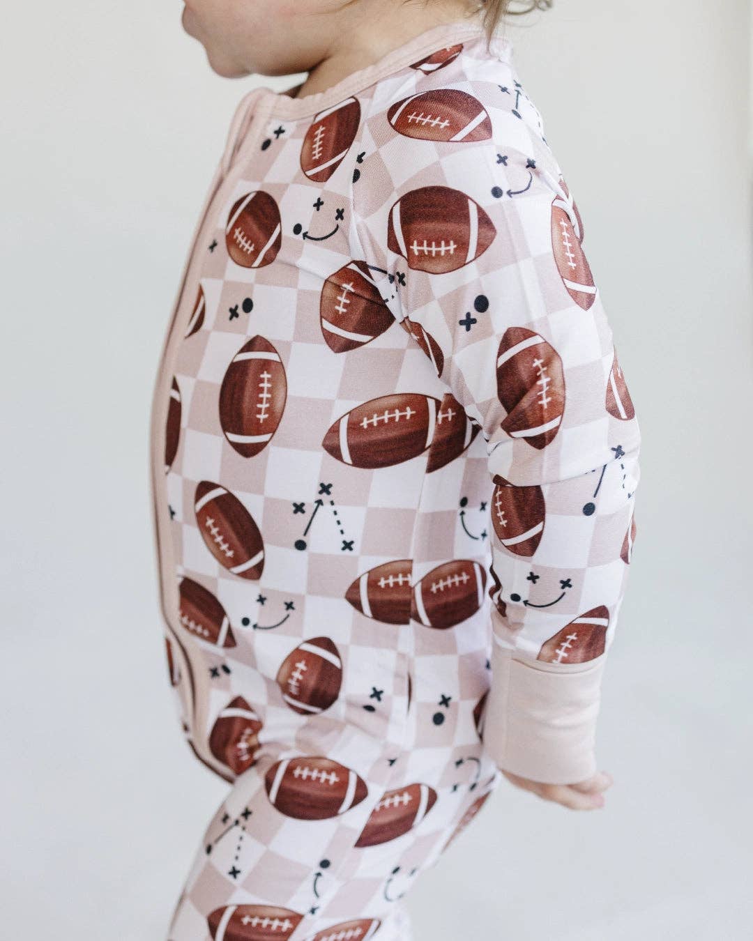 Bamboo Baby Clothing Unisex Zip Romper | Game Day