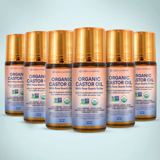 Organic Castor Oil Roll-On 1.7oz Case (6 units)