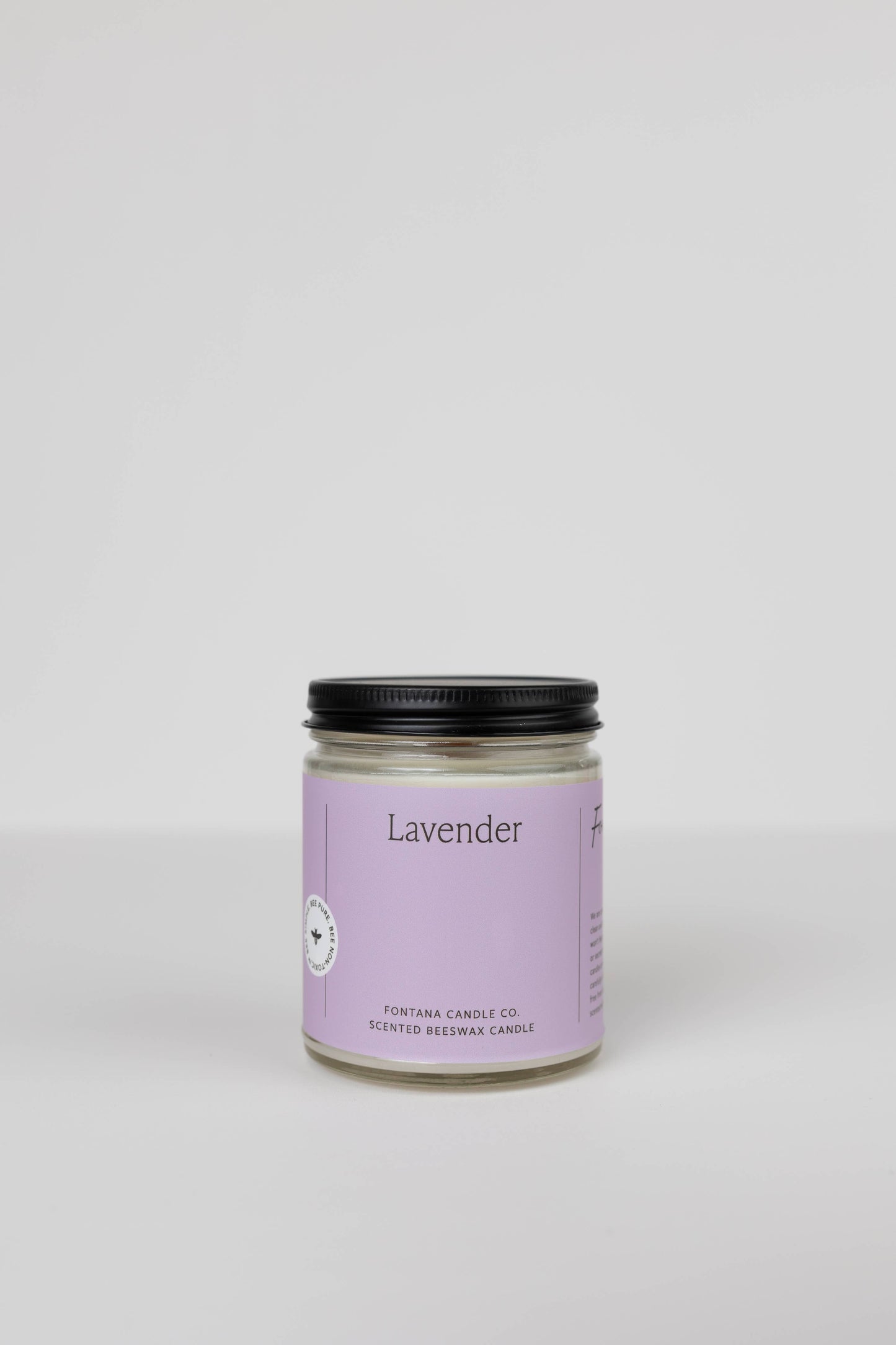 Lavender Essential Oil Beeswax Wooden Wick Jar Candle
